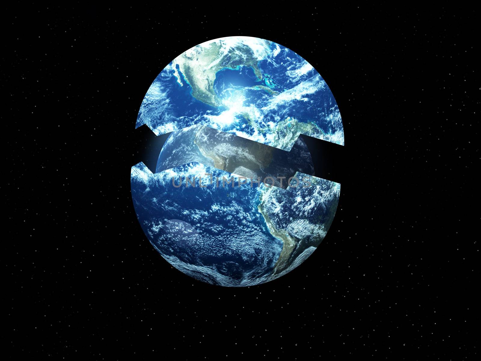 A conceptual image about rebirthing the world.