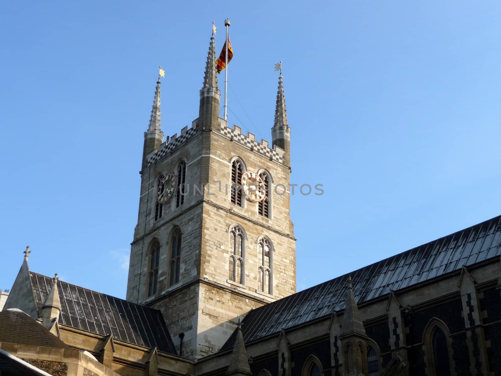 A church located near the river Thames in London.