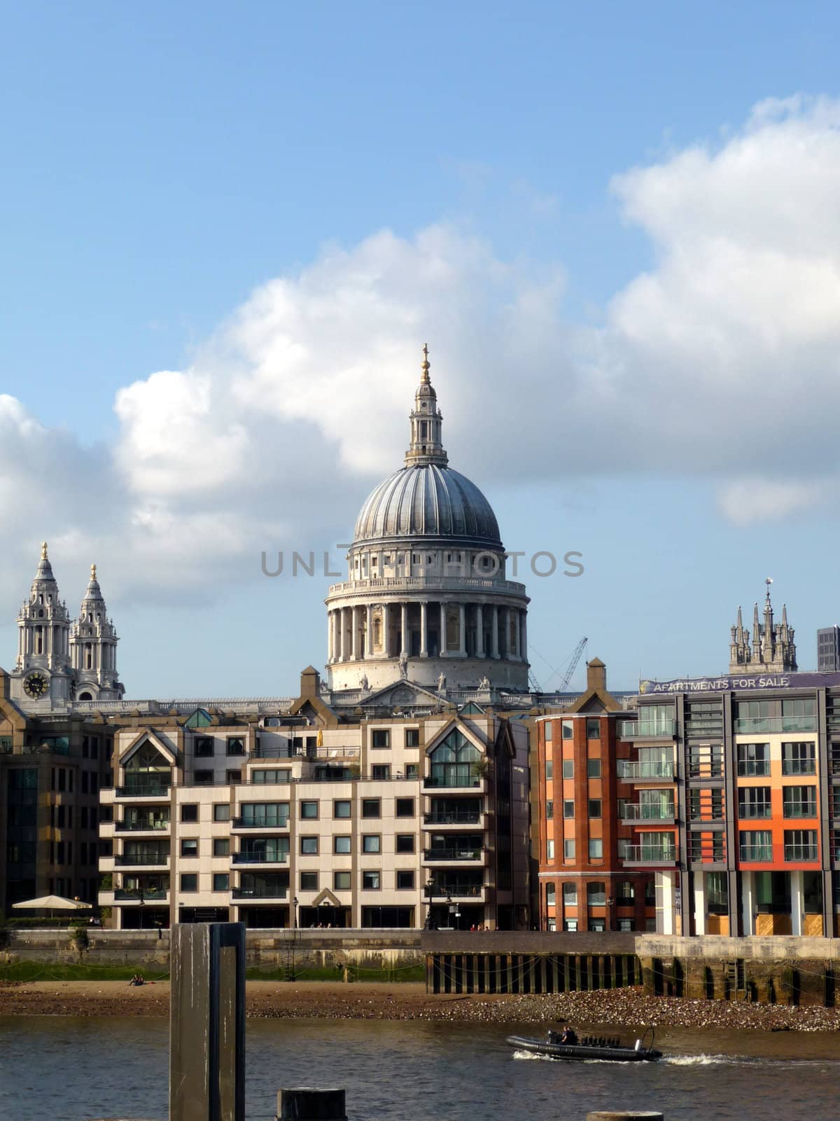 The historic St Paul's cathedral located in central London.
