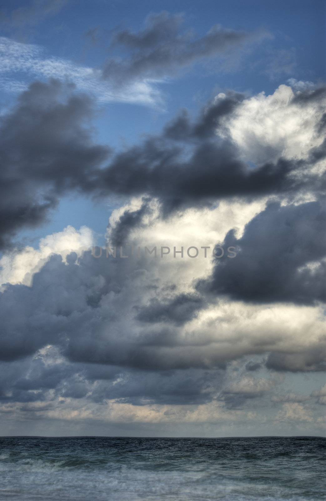 Dramatic cloudscape over Florida seas