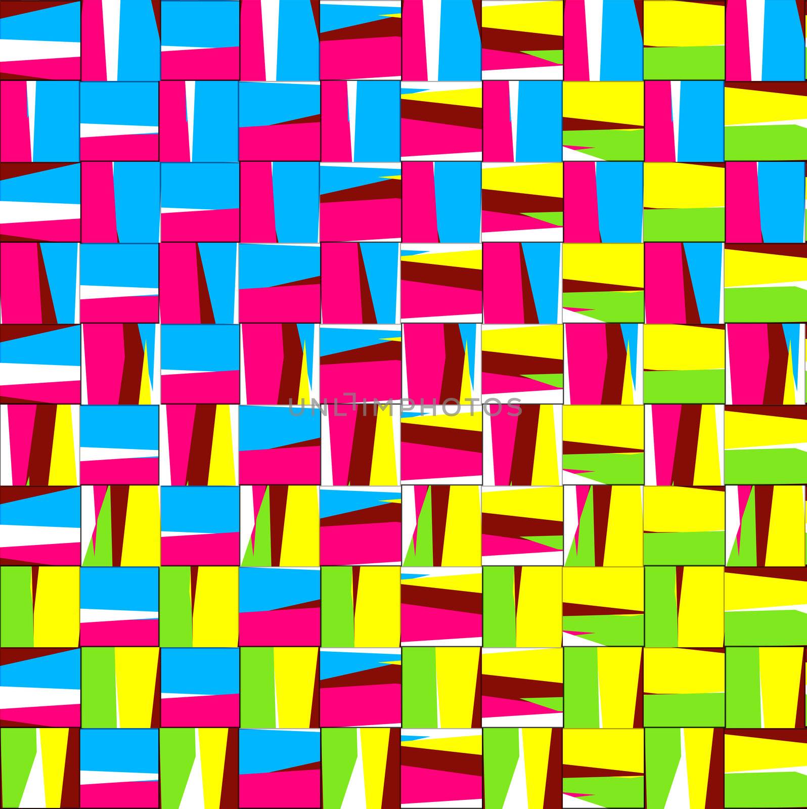 pattern of colored cubes