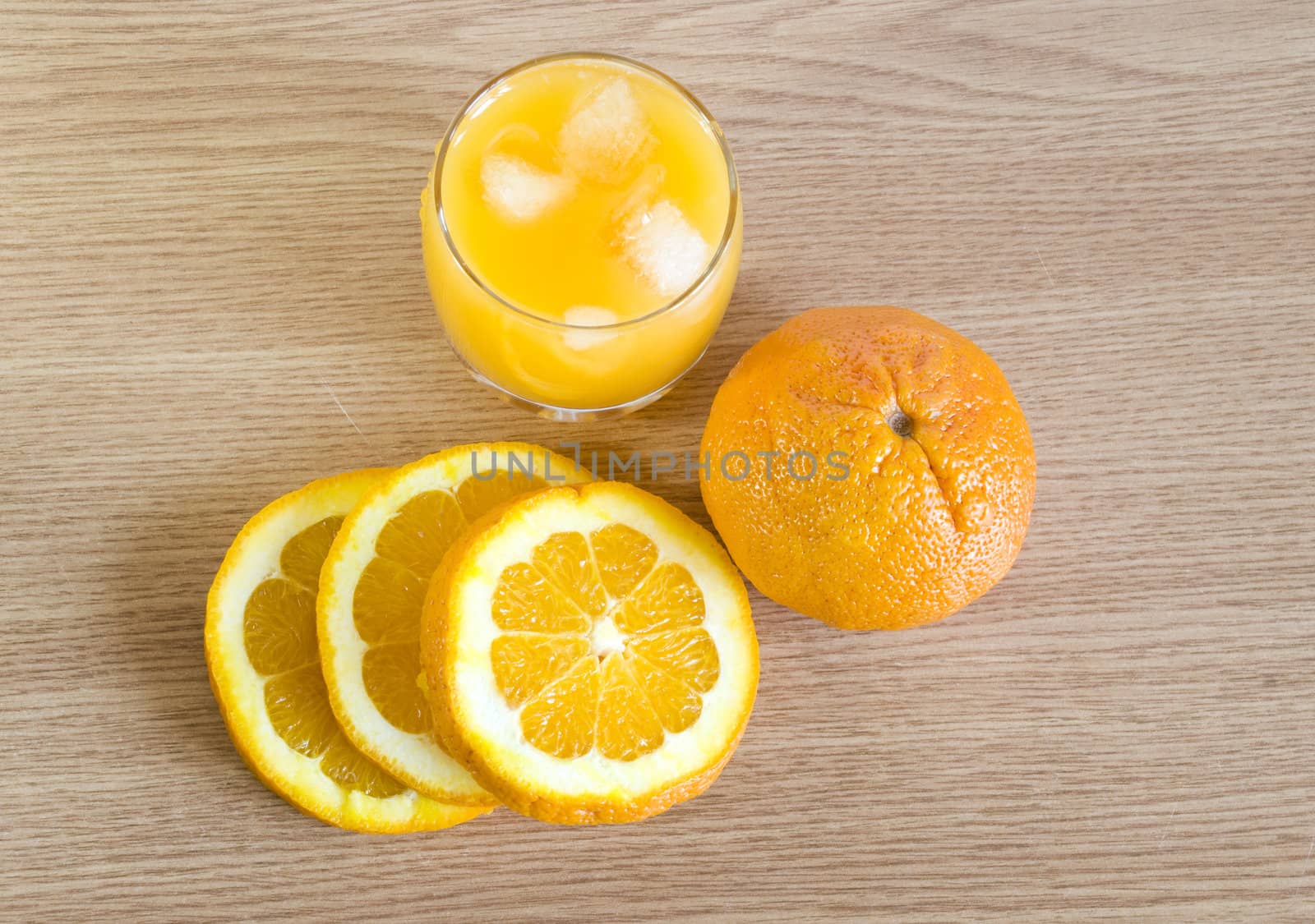 freshly squeezed organic oranges