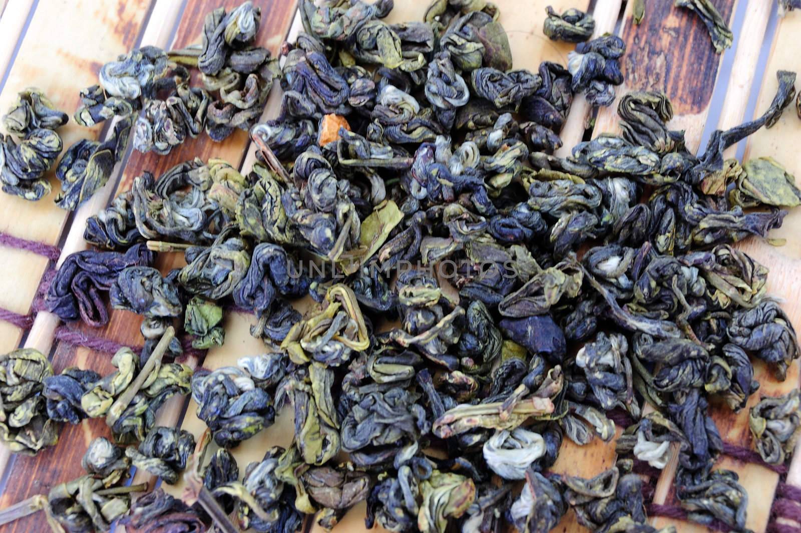heap of chinese green tea