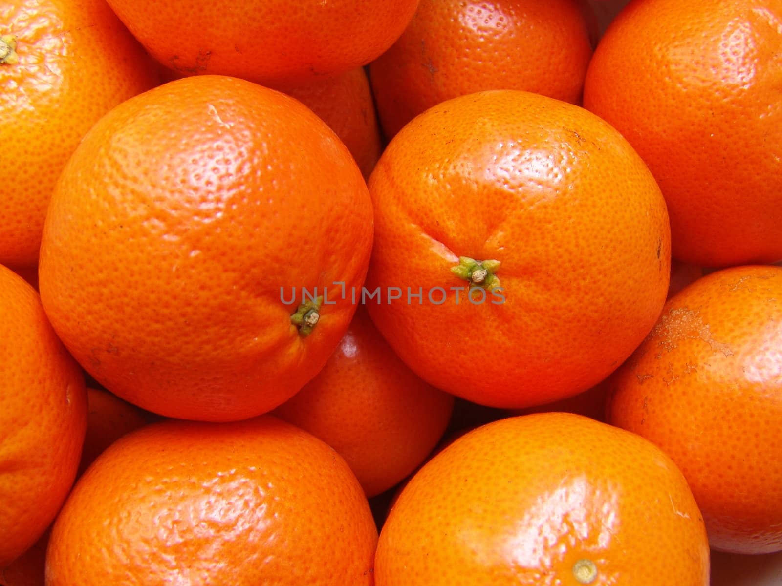 Close up on clementines or tangerines 