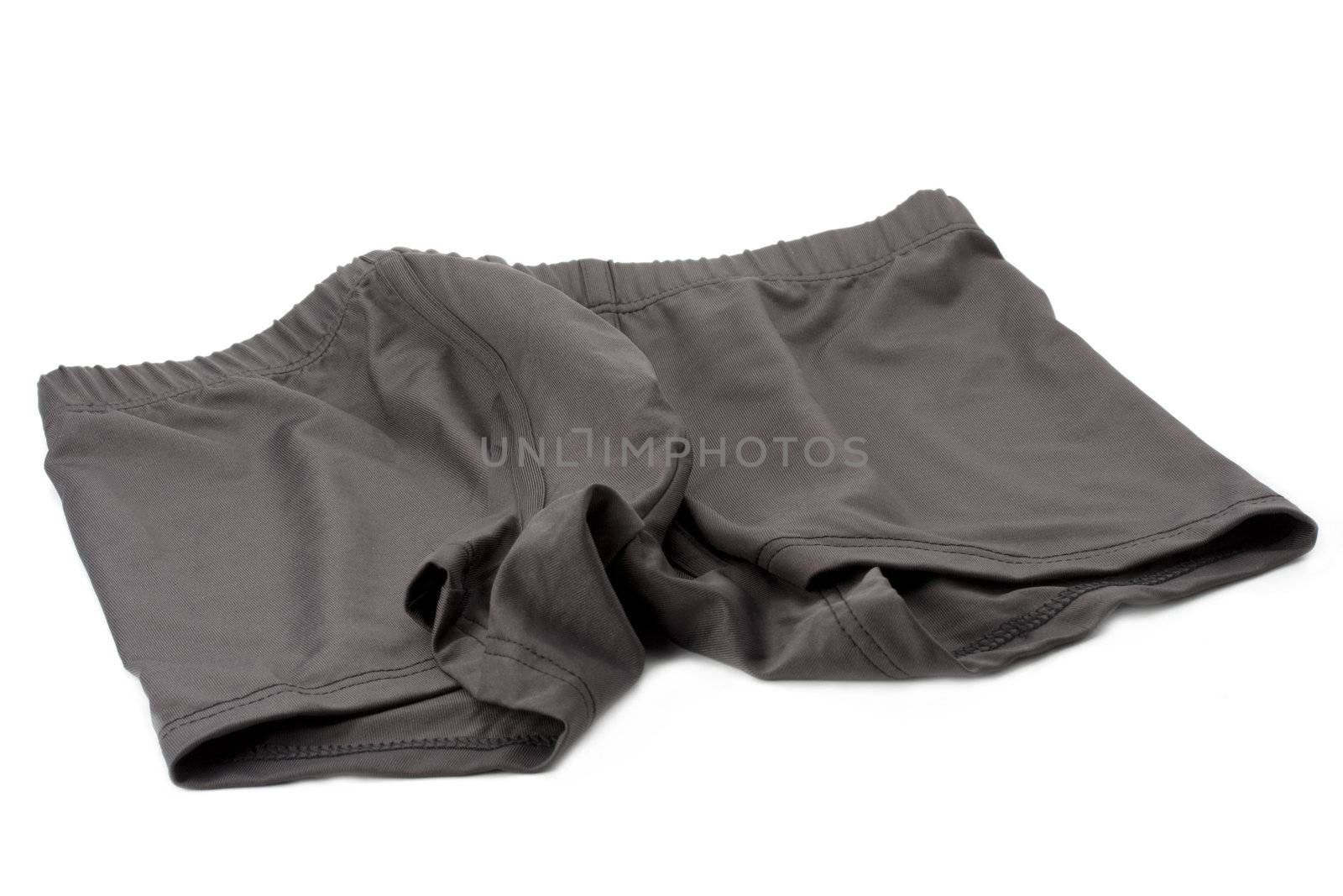 brown cotton knickers on white background