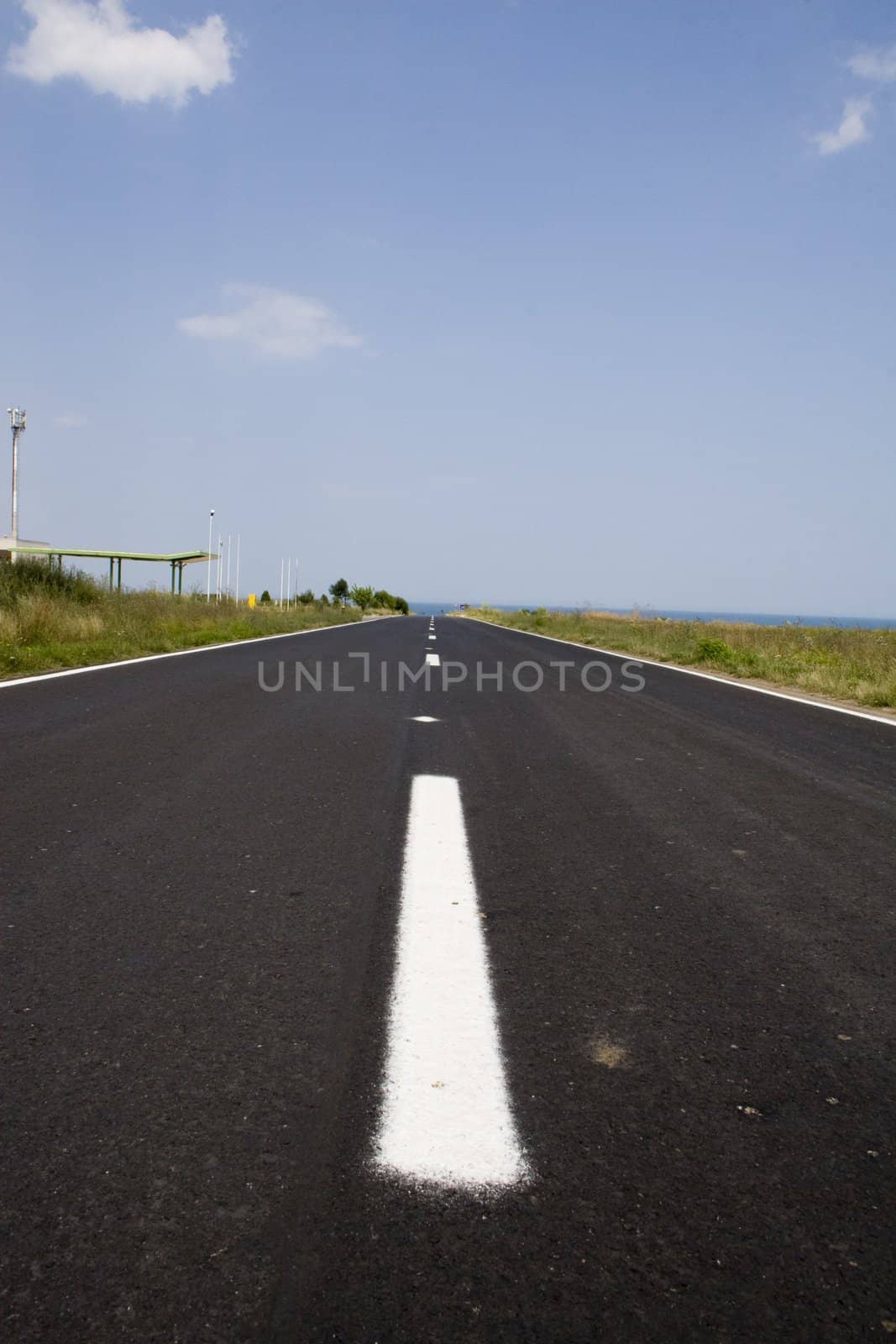 Empty road by timscottrom