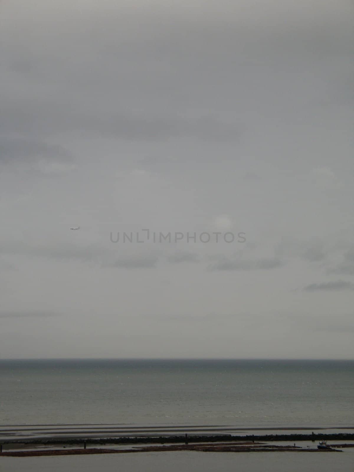 stormy ocean view