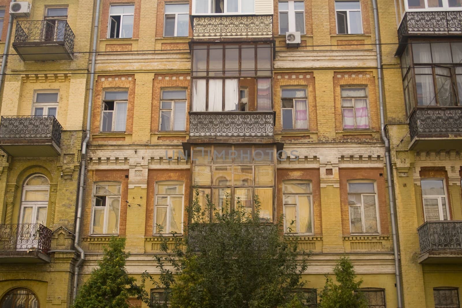 Detail of a set of elegant eastern european apartments