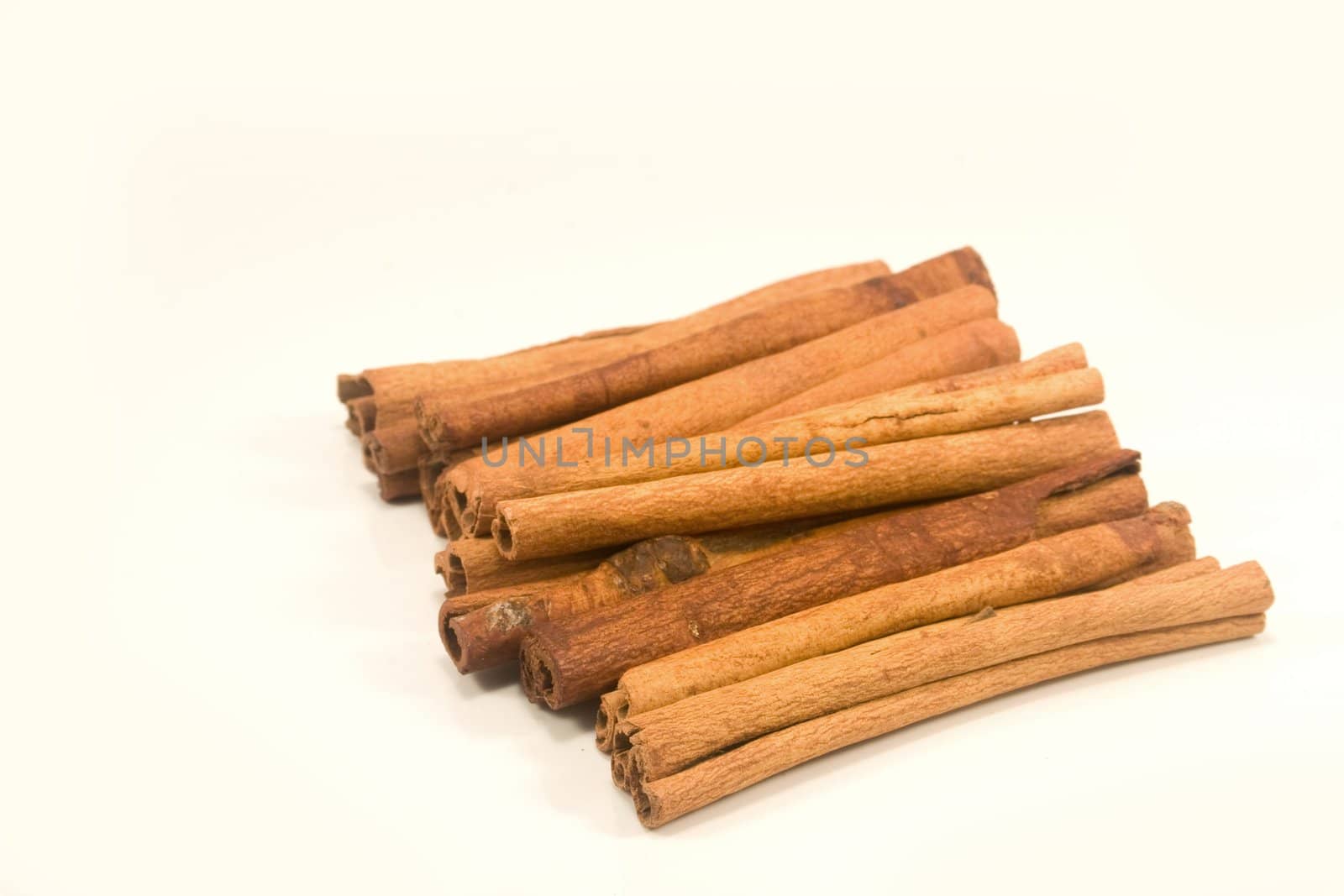 Cinnamon sticks isolated on white