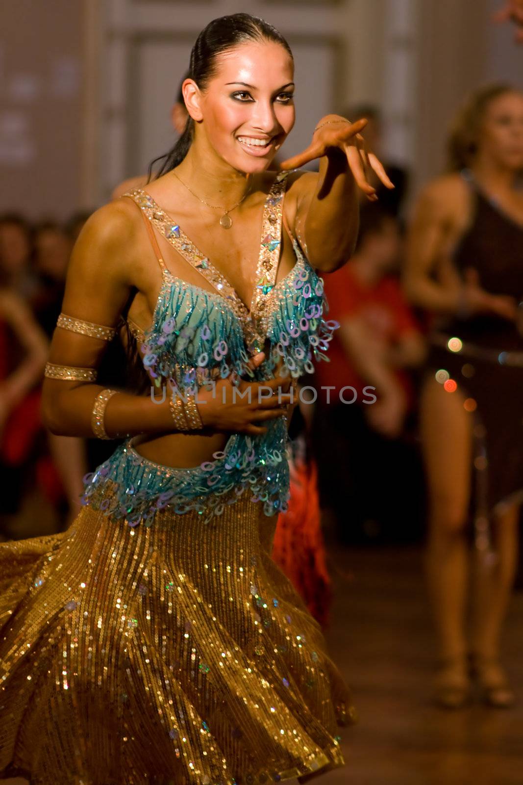 Young woman at dancing pose. Latin dance. #19