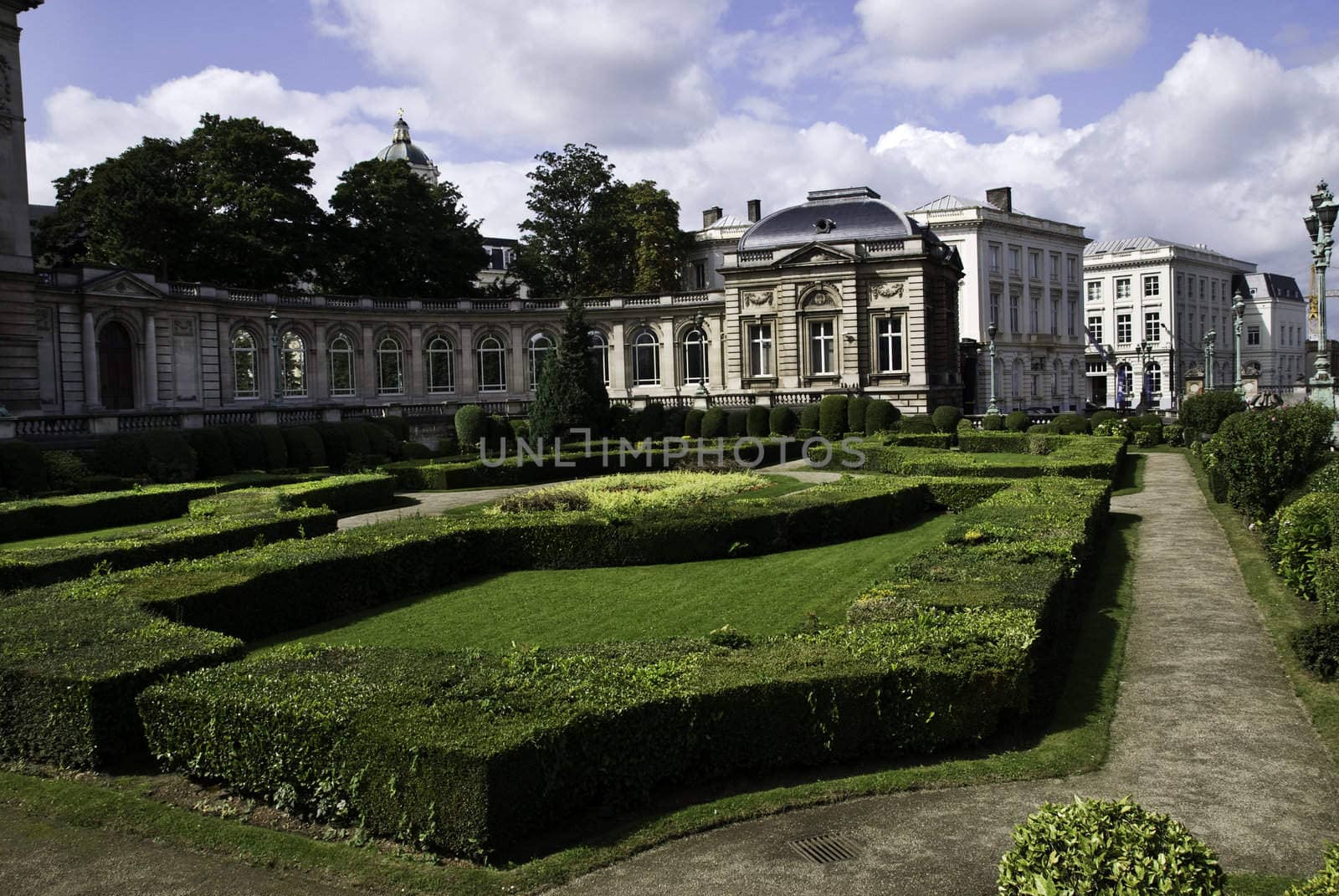 The Royal Palace in the centre of Brussels, Belgium, is open to the public during the summer months. 