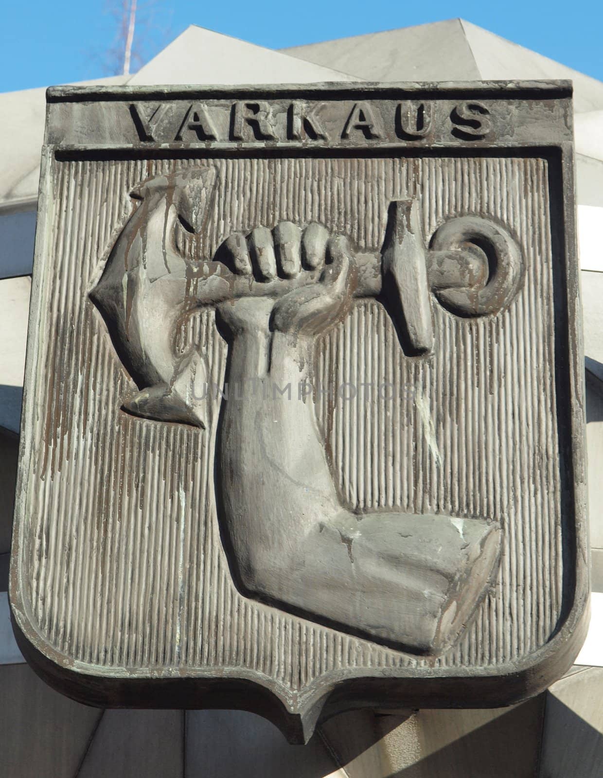 Monument in Petrozavodsk "Varkaus", Russia       