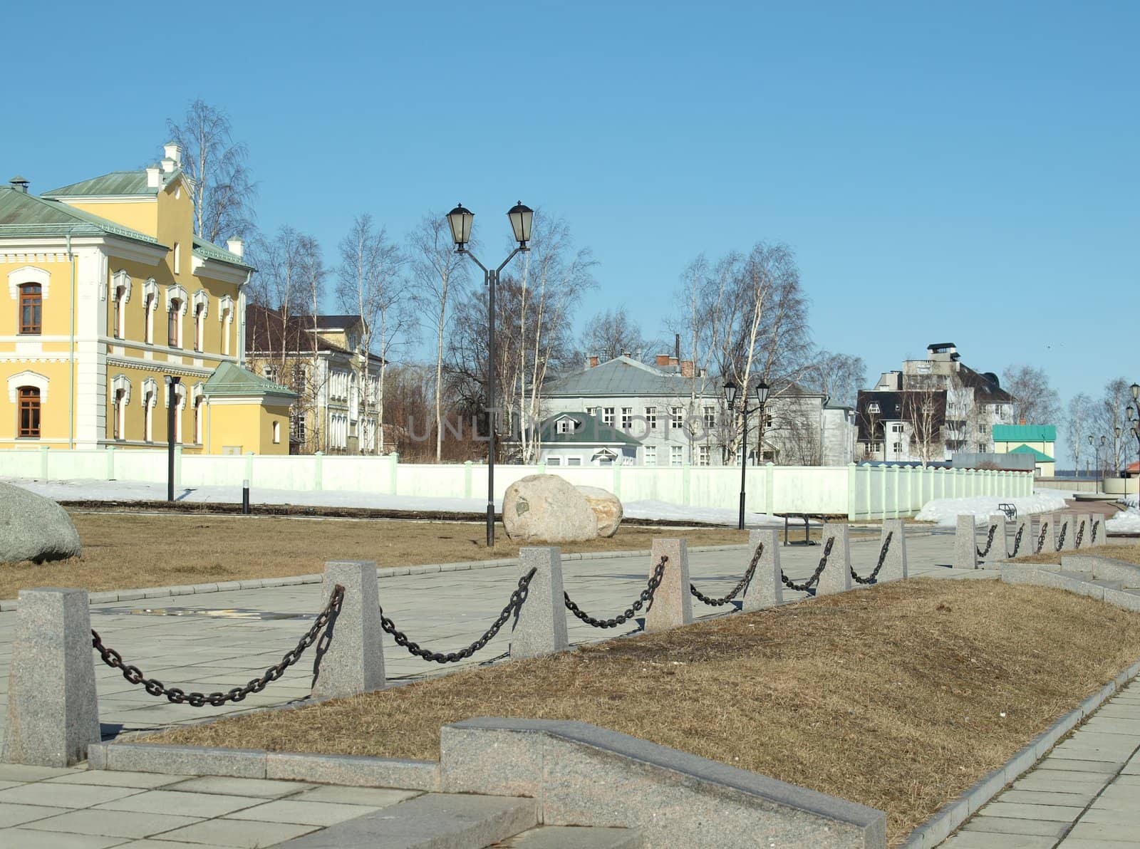 Circuit on quay of Petrozavodsk, Russia     