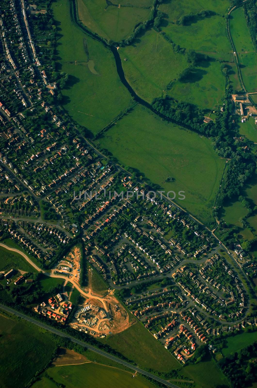 british landscape from the air by jsompinm