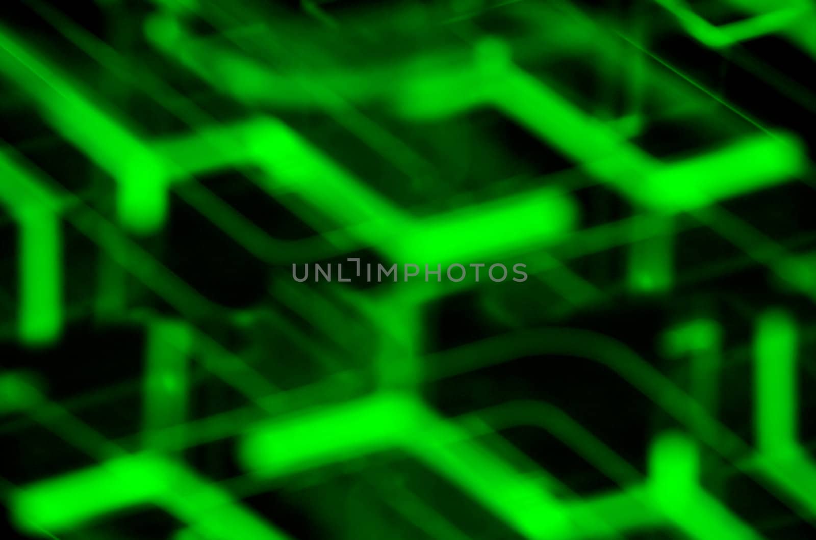 green abstract shapes by jsompinm