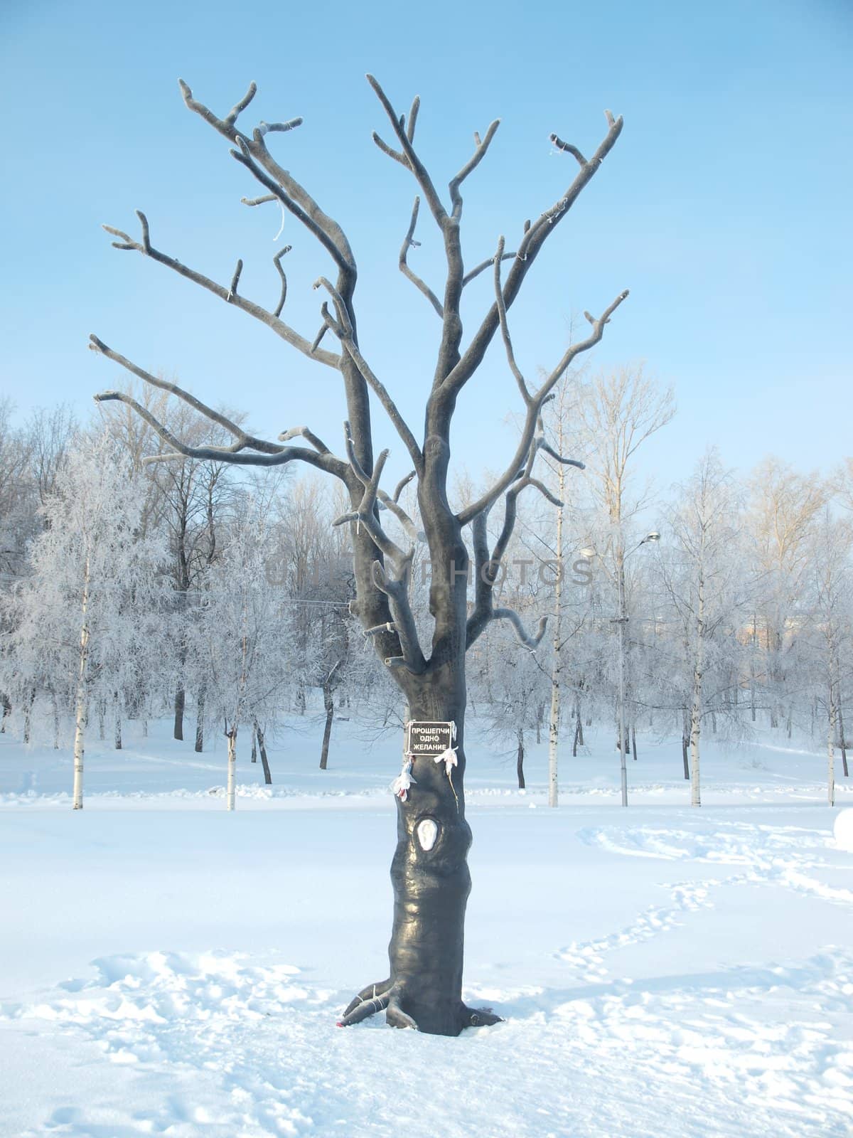 Sculpture on quay of Onega in Petrozavodsk, Russia         