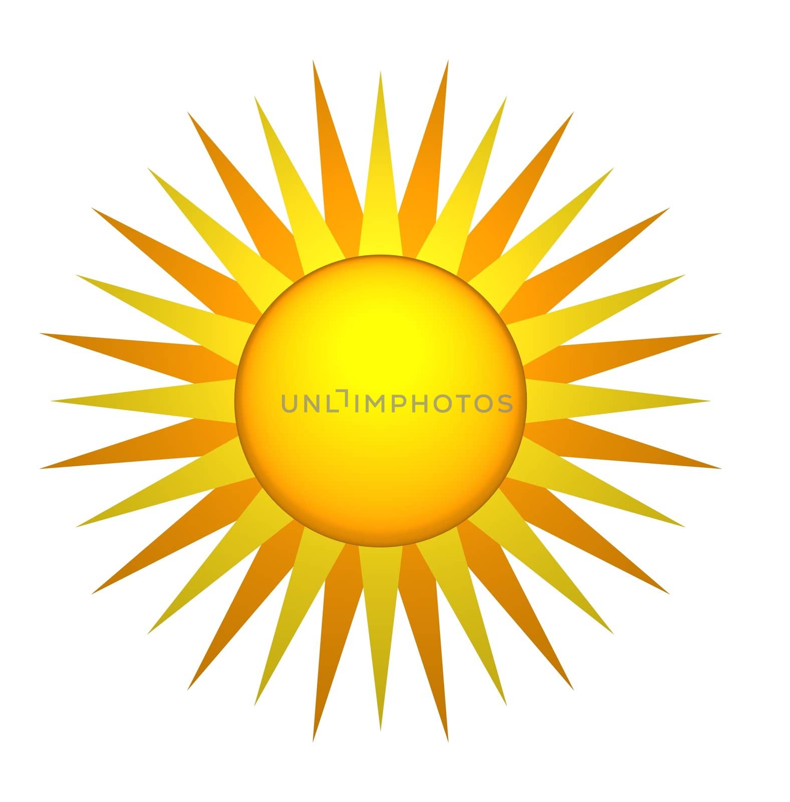 Abstract illustration of the sun