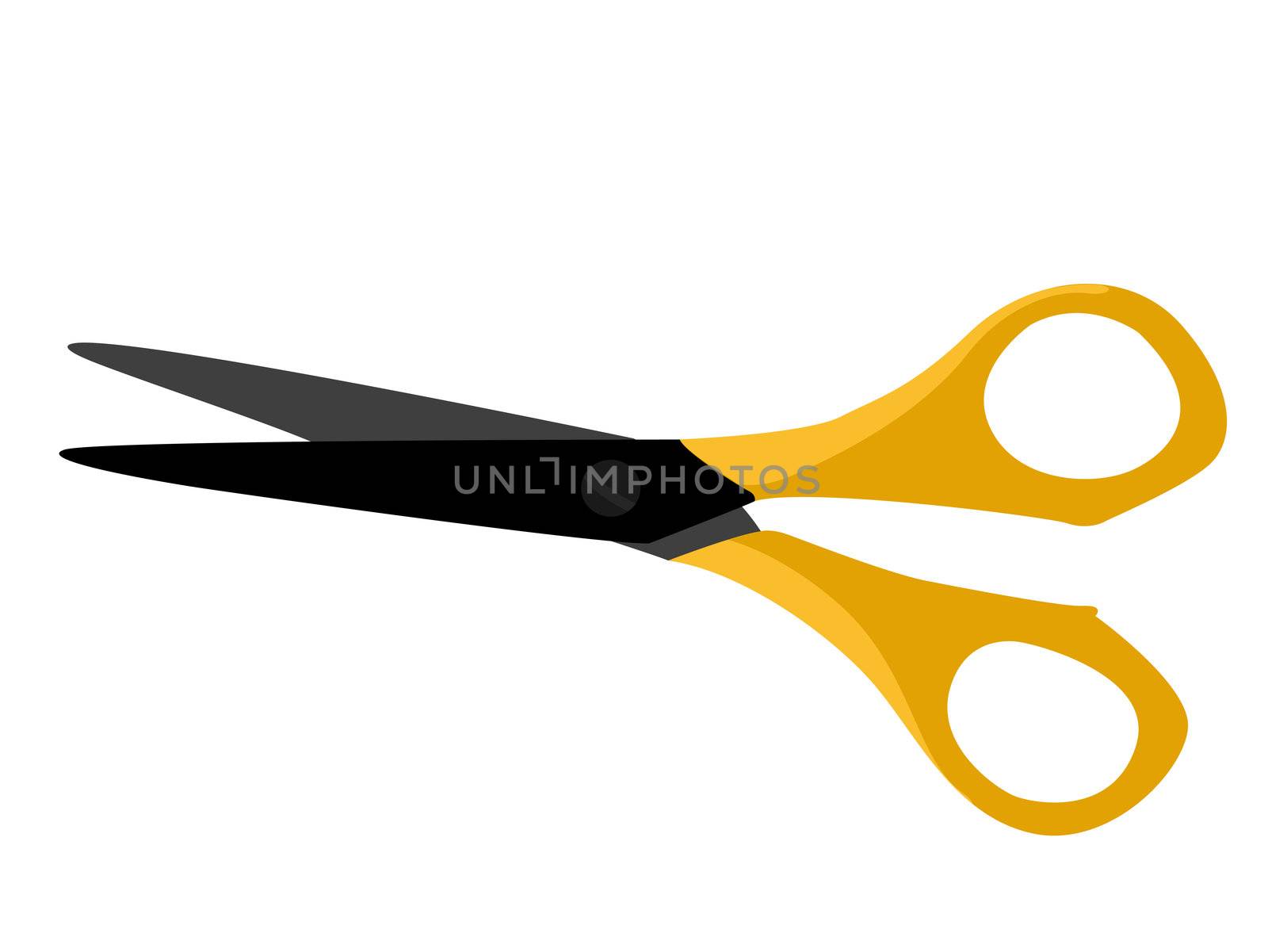 scissors on white background