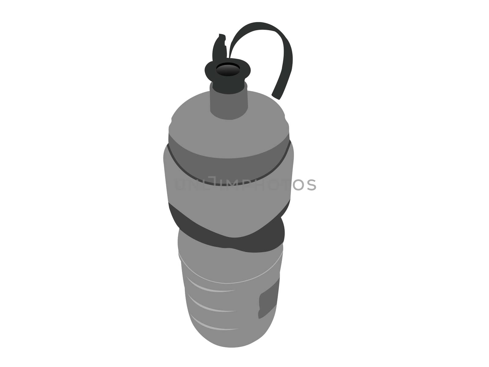sipper bottle on white background  