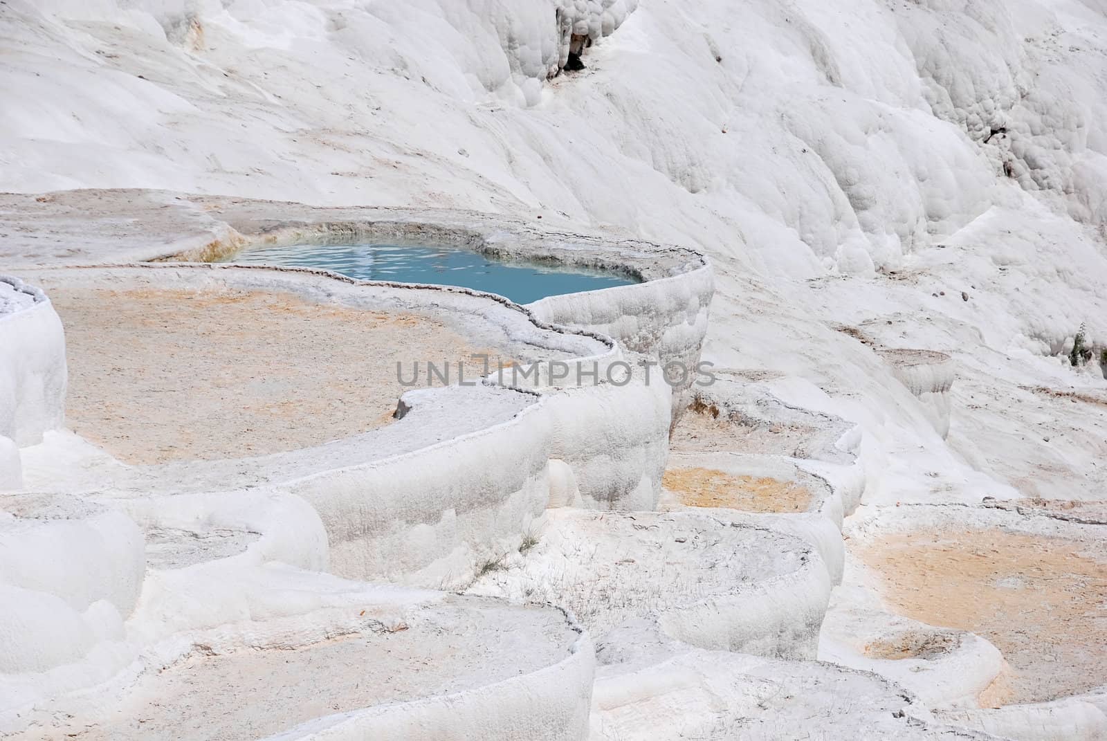 Travertine pools and terraces, Pamukkale, Turkey