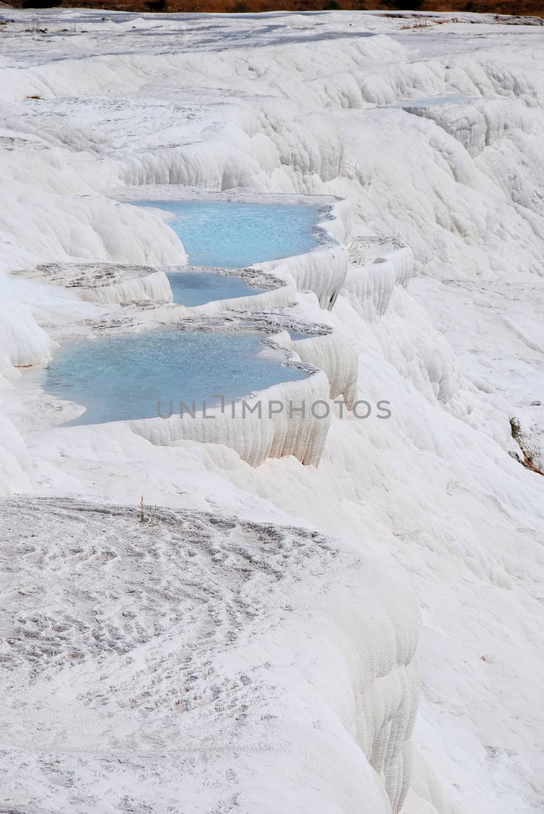 Travertine pools and terraces, Pamukkale, Turkey