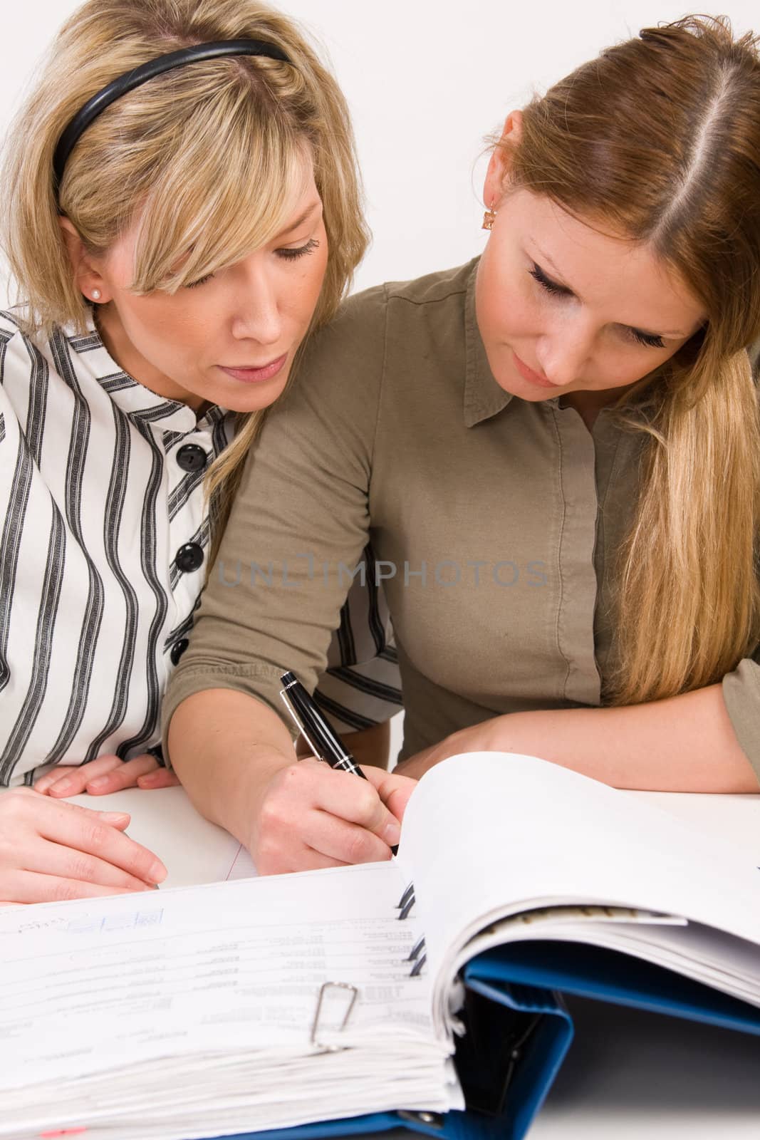 Successful business team working with documents