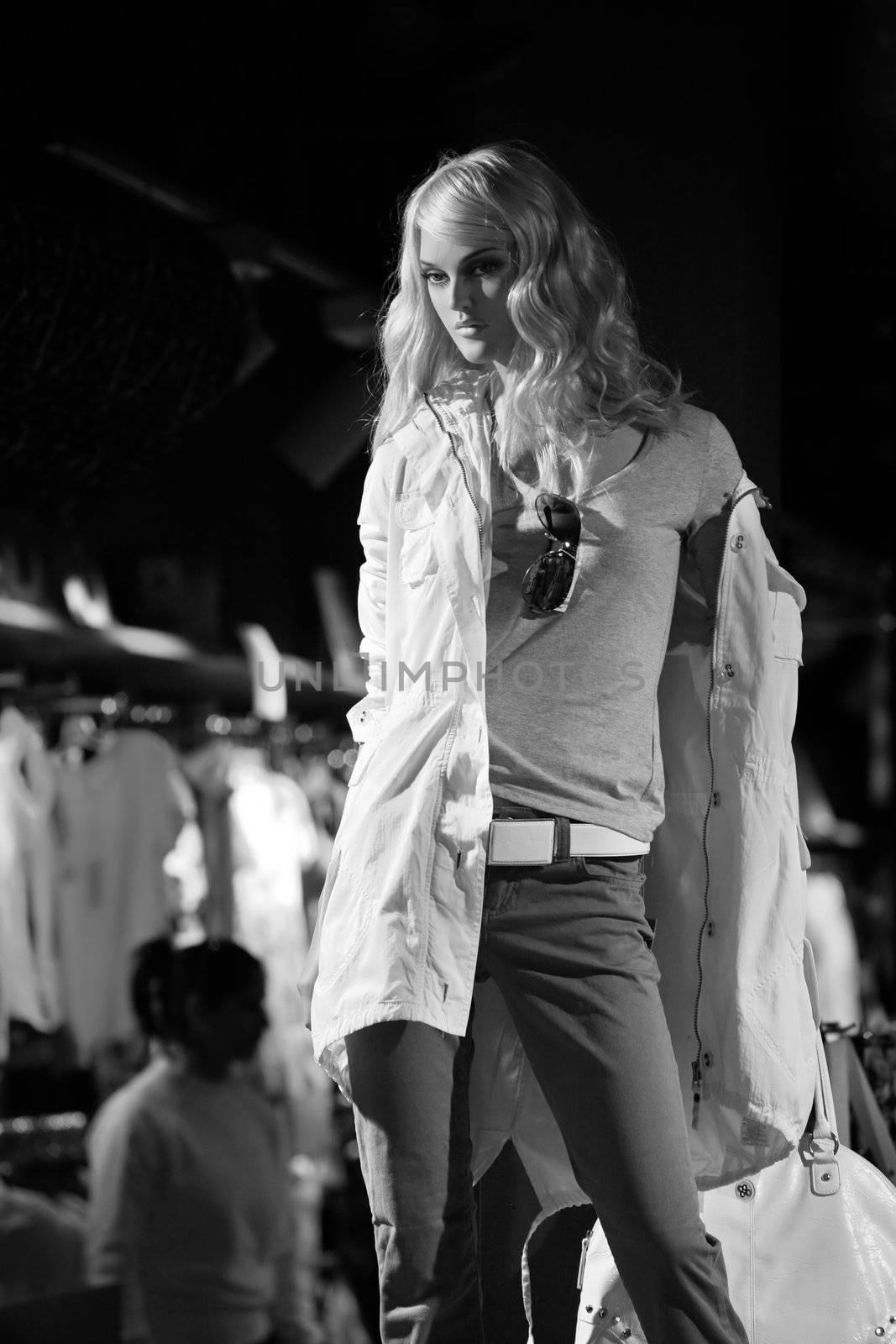 Dummy in a show-window of shop