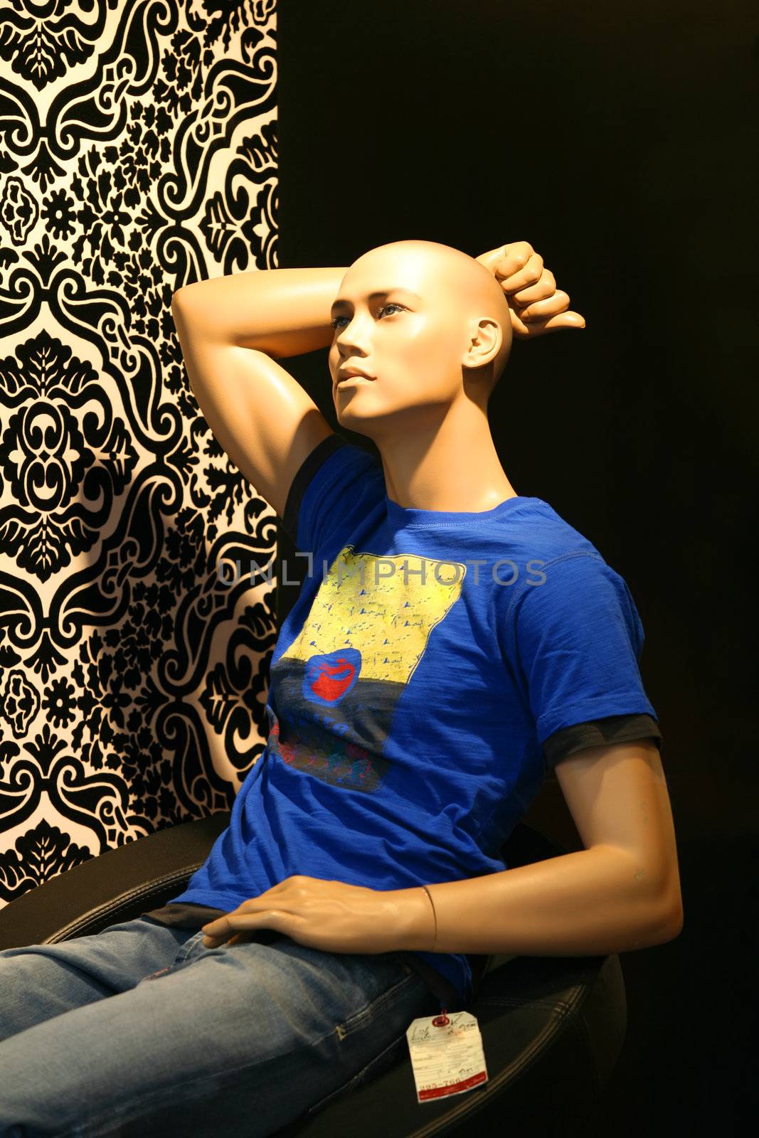 Dummy in a show-window of shop