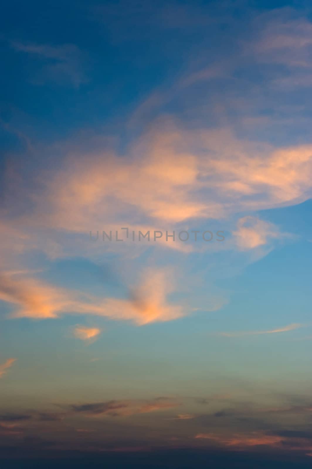 sunset sky and clouds