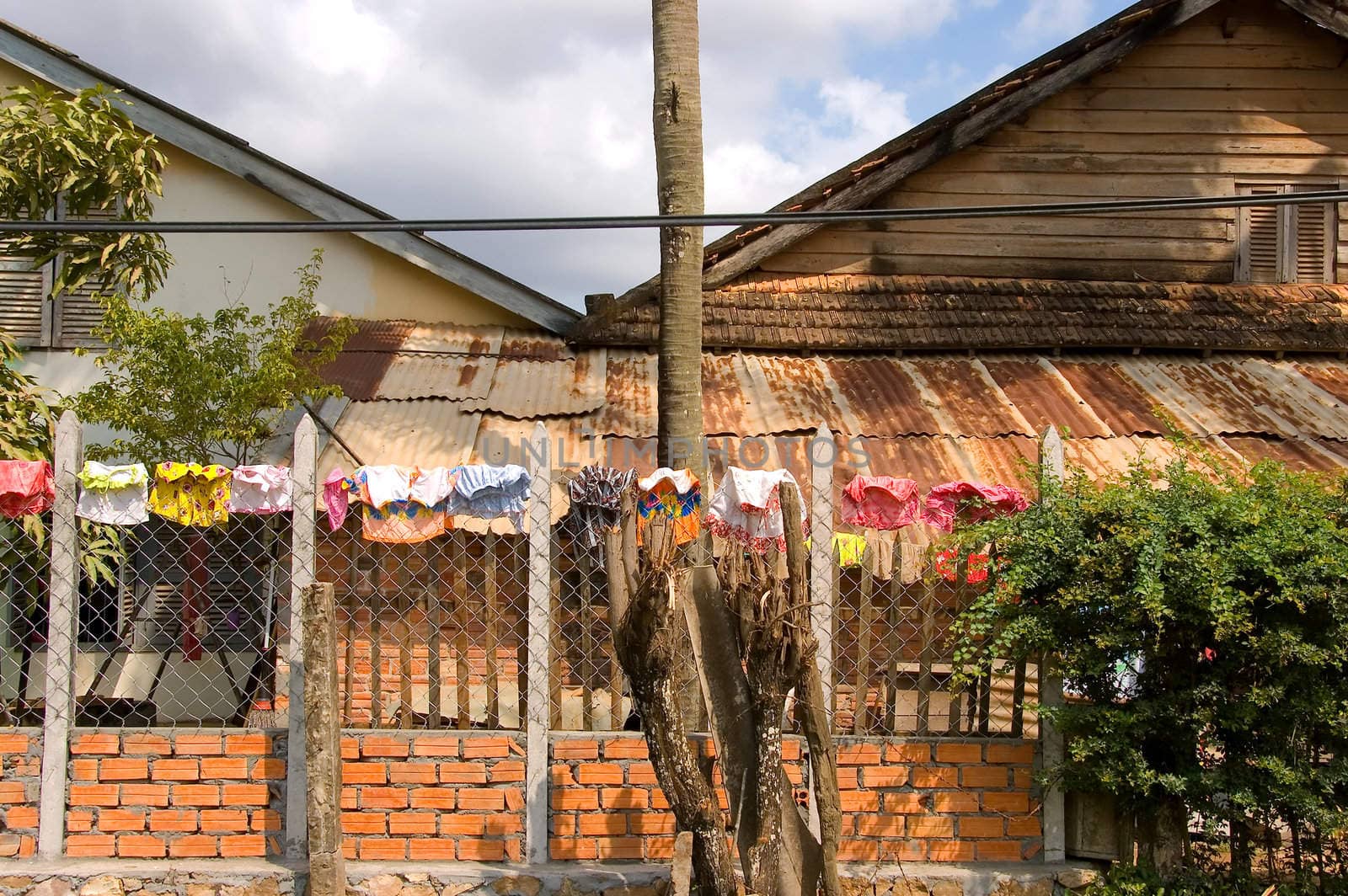 laundry drying up