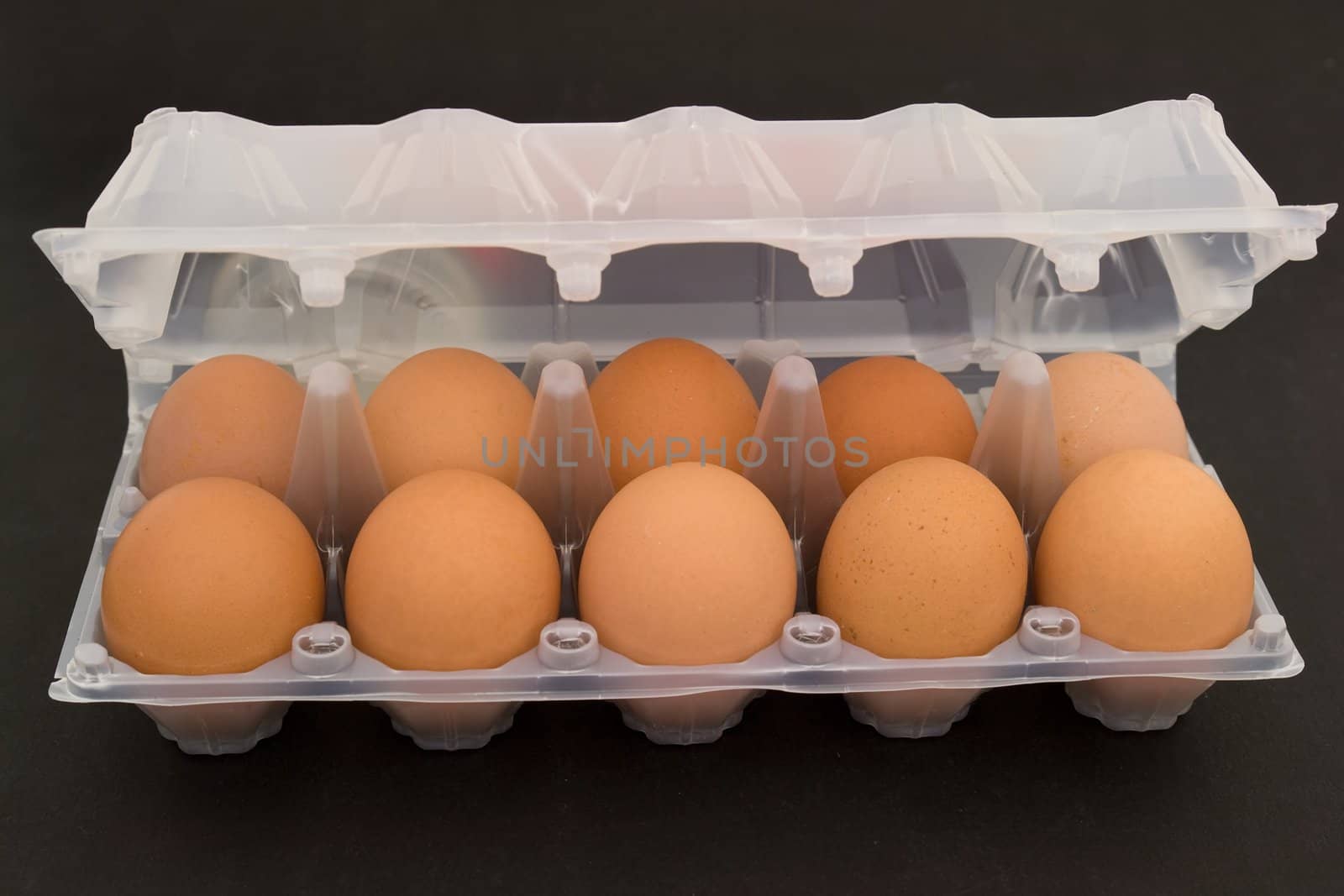 Ten eggs in packing by stepanov