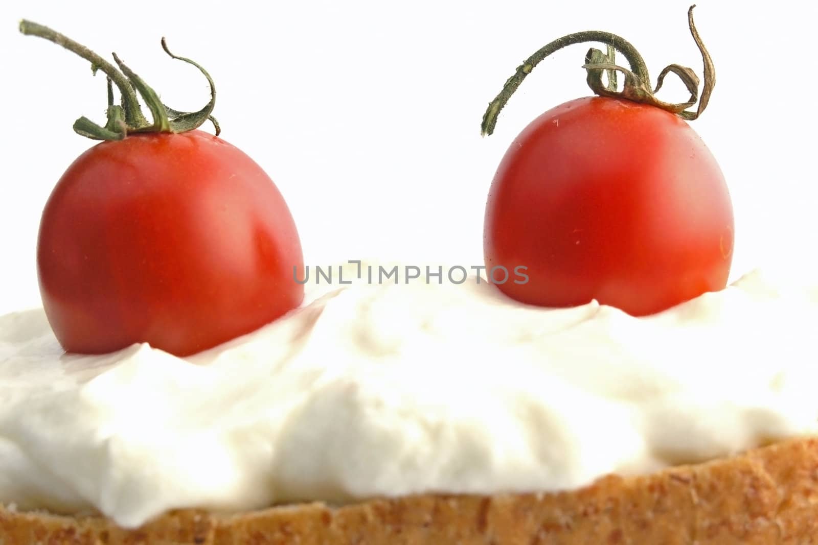 sandwich with white cheese on plate