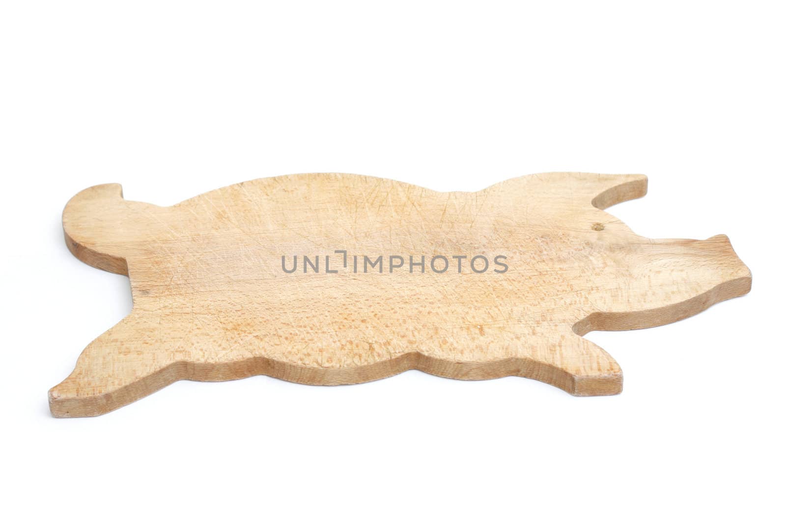 A chopping board isolated on white