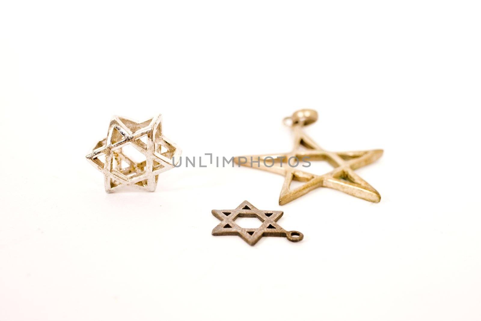 stars of david on isolated background


