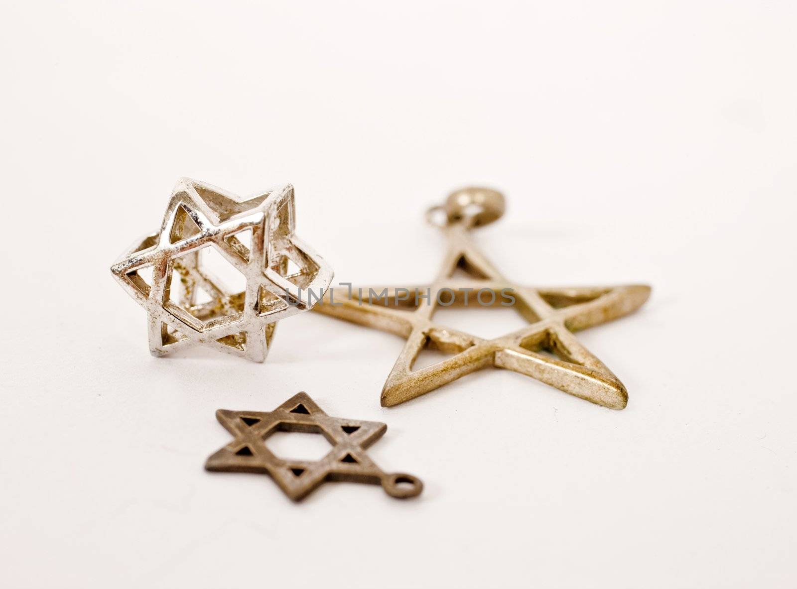 stars of david on isolated background


