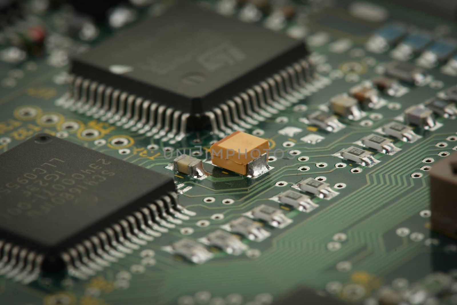 image of integrated circuits and surface mount technology