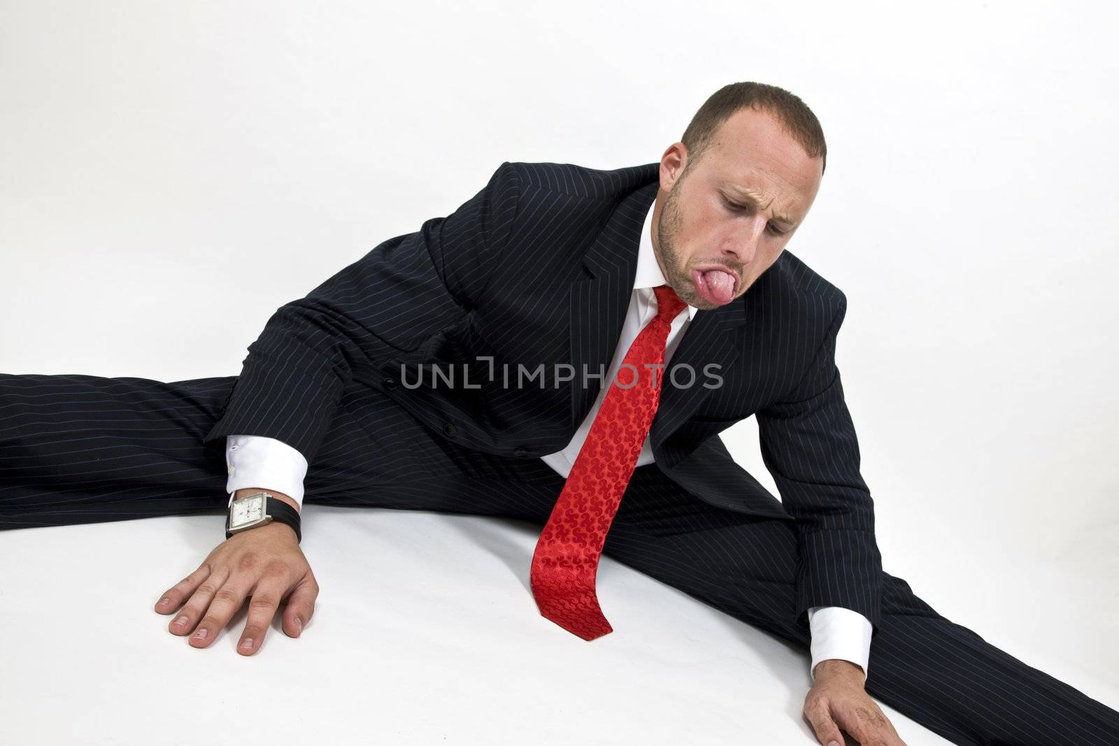 funny man on isolated background

