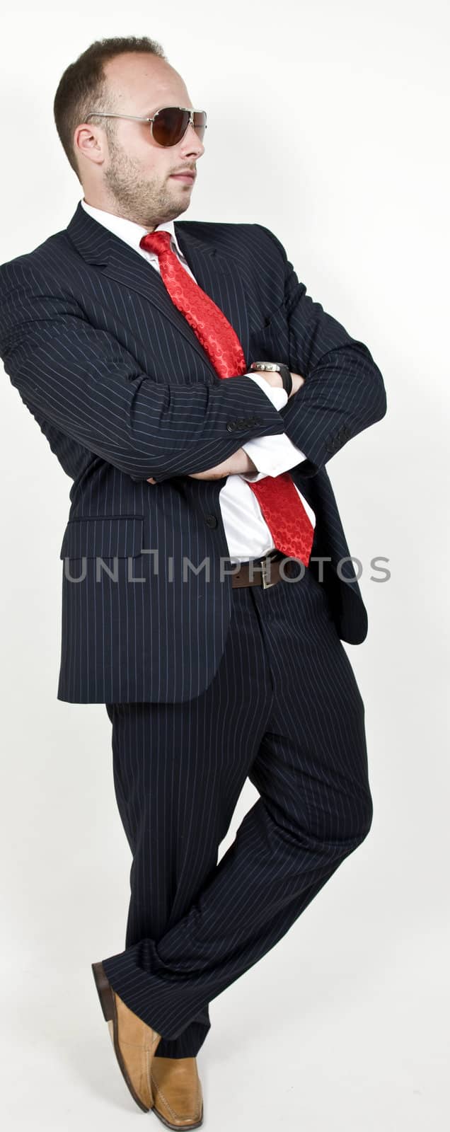 standing man on isolated background
