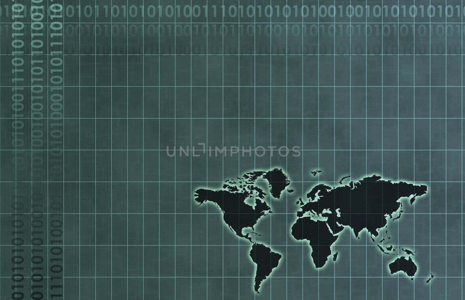Technology Business Corporate World Art in Lines