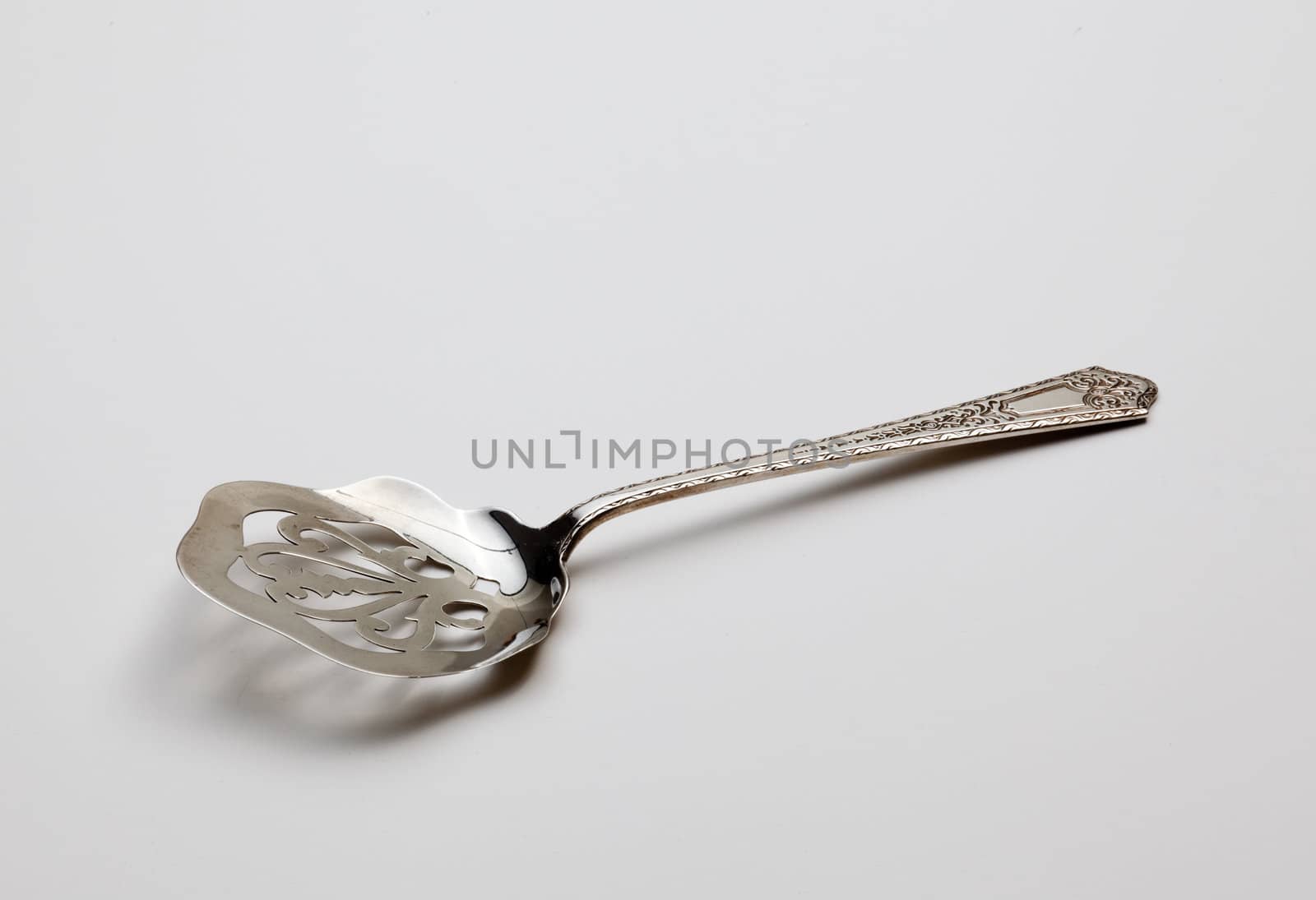 Antique sterling silver cake spoon by steheap