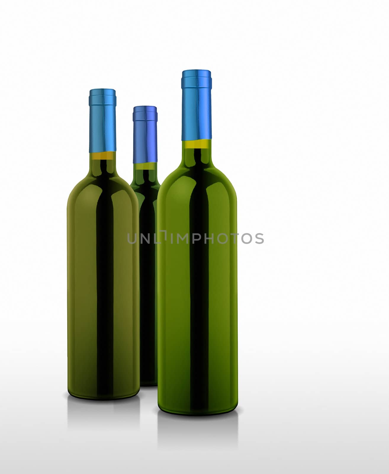 An illustration of some nice wine bottles