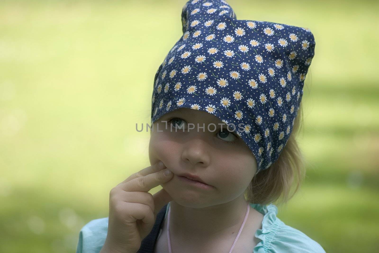 portrait of the girl in the open air