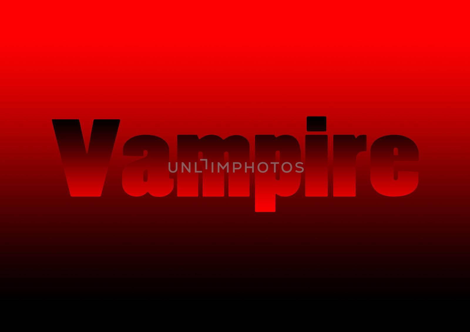 The word vampire for Halloween.