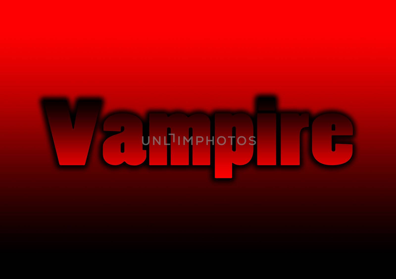 The word vampire for Halloween.