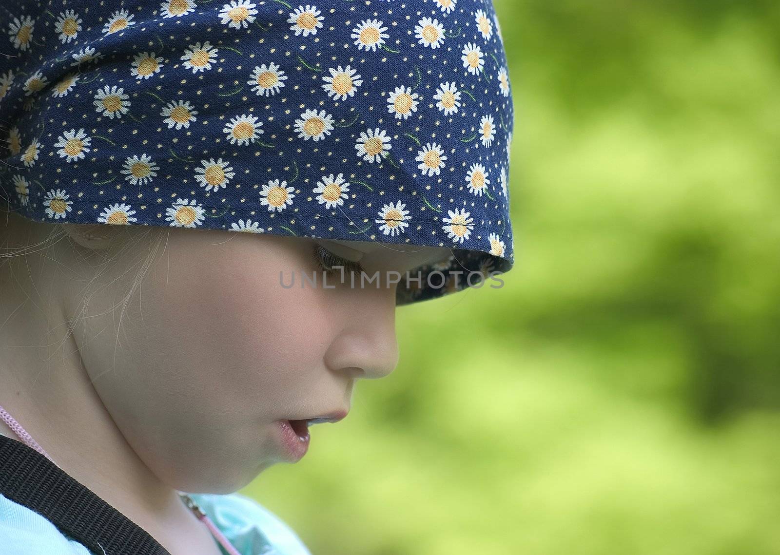 portrait of the girl in the open air