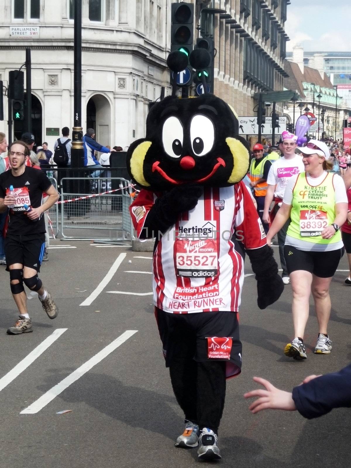 London - April 25: Fun Runners at the 2010 London Marathon  April 25th, 2010 in London.