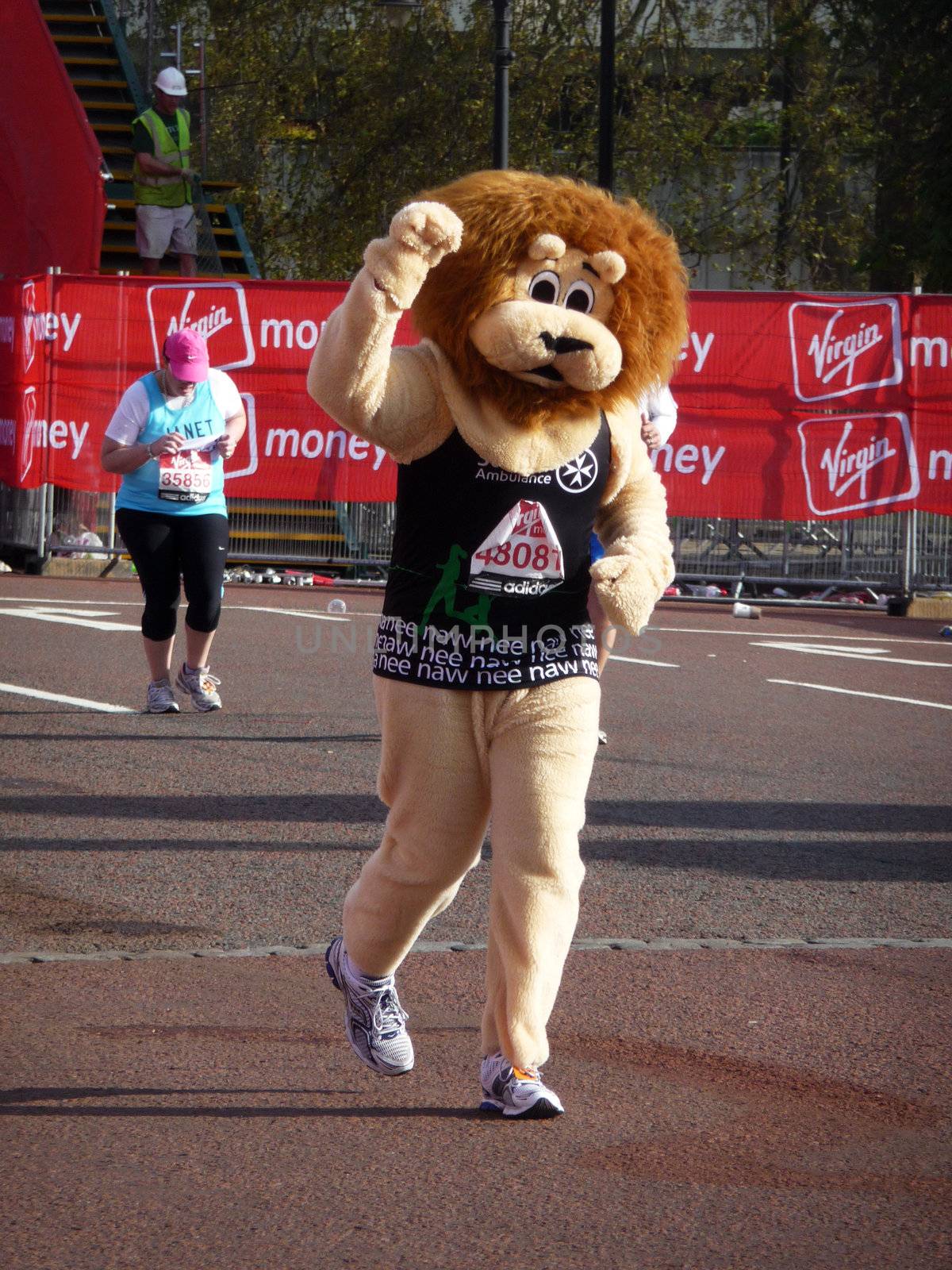 London - April 25: Fun Runners at the 2010 London Marathon  April 25th, 2010 in London.