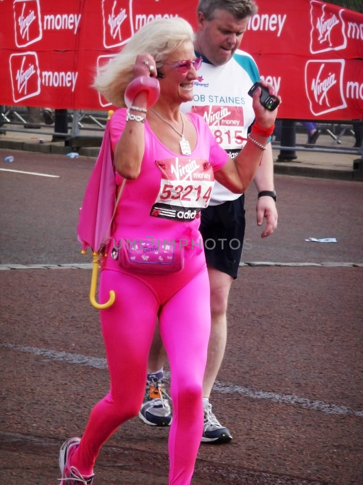 London - April 25: Fun Runners at the 2010 London Marathon  April 25th, 2010 in London.