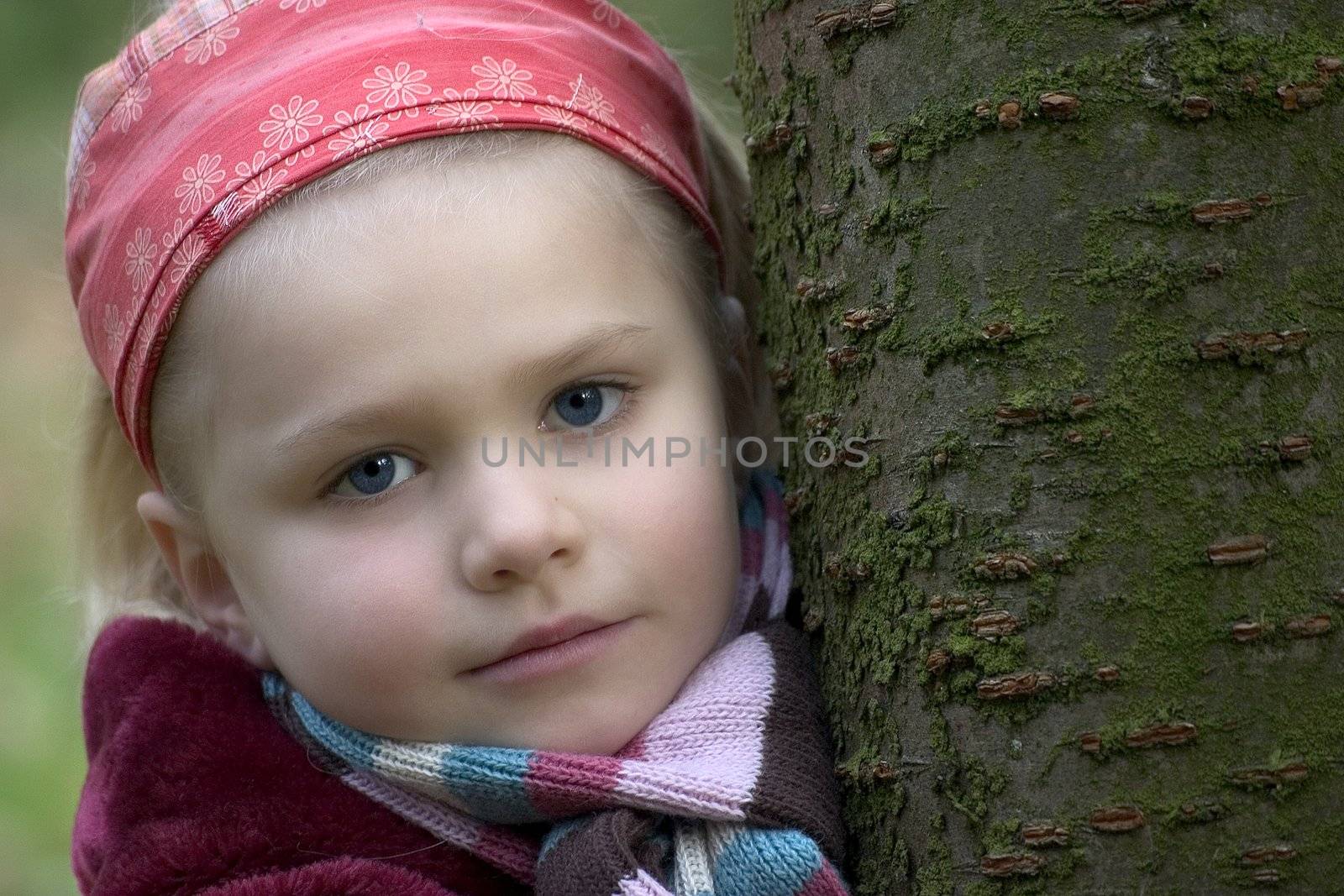 portrait of the girl in the open air