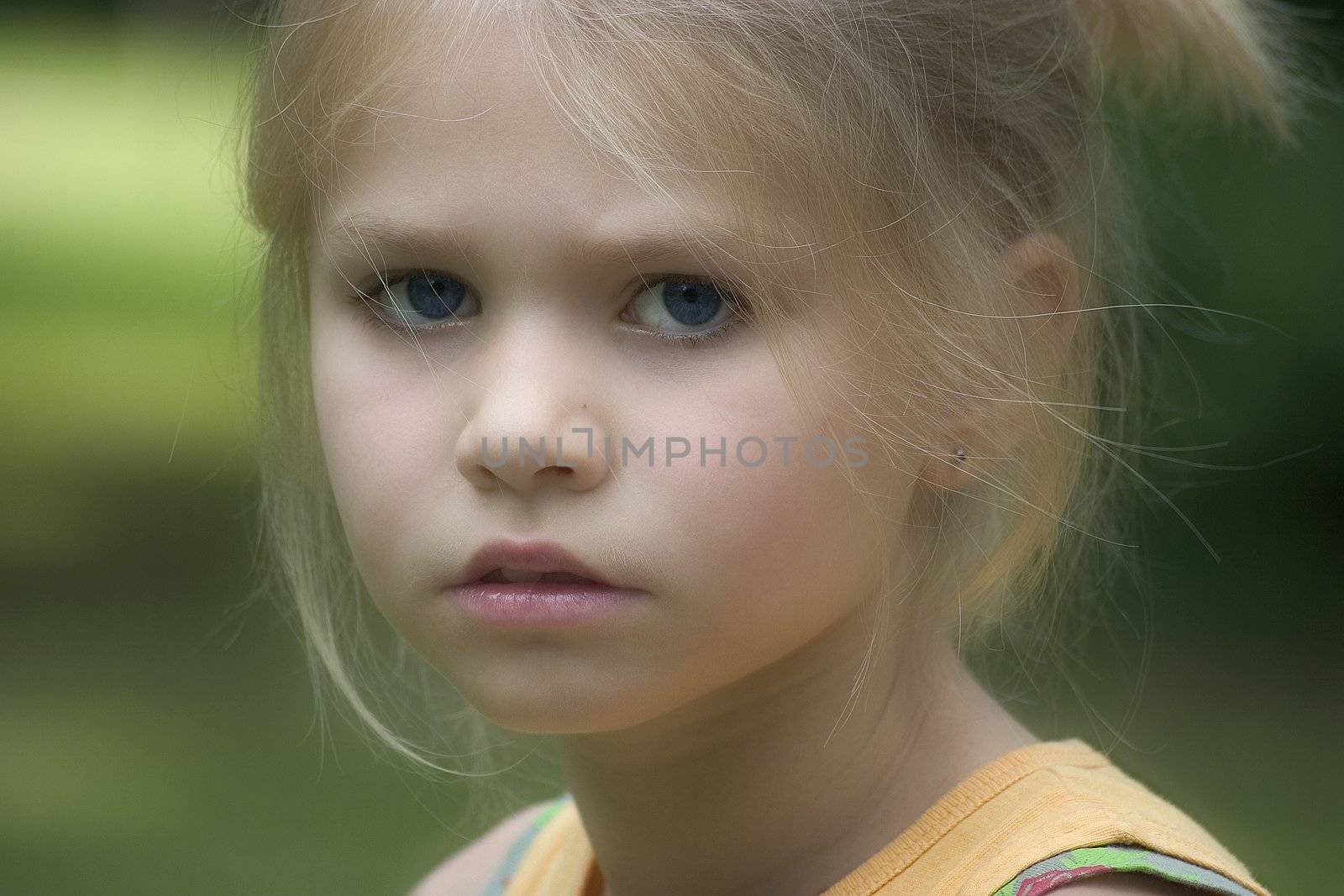 portrait of the girl in the open air